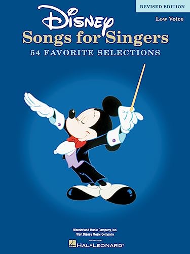 Disney Songs For Singers Low Voice PVG: Noten für Tiefe Stimme, Klavier, Gitarre von HAL LEONARD