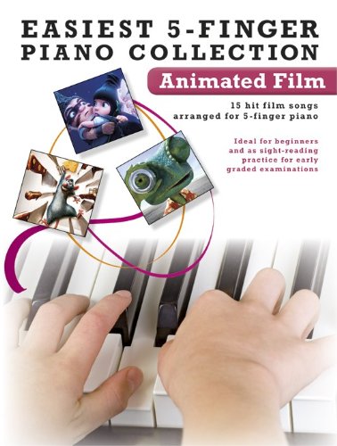 Easiest 5-Finger Piano Collection Animated Film Piano Book