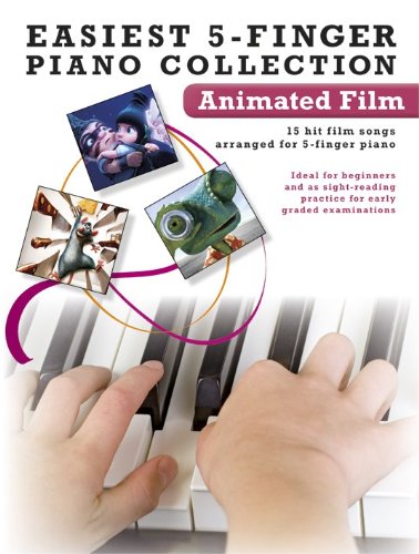 Easiest 5-Finger Piano Collection Animated Film Piano Book Easiest 5-Finger Piano Collection Animated Film Piano Book