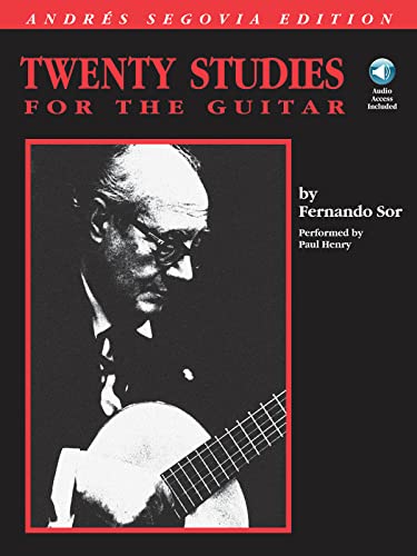 Andres Segovia - 20 Studies for the Guitar: Book/CD Pack