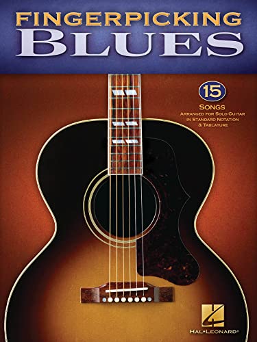 Fingerpicking Blues: Noten, Sammelband für Gitarre (Guitar Tab): 15 Songs Arranged for Solo Guitar in Standard Notation & Tablature