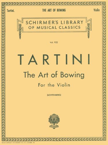 Giuseppe Tartini The Art Of Bowing For The Violin Vln