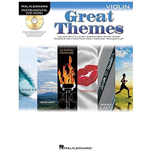 Great Themes: Instrumental Play-Along For Violin: Play-Along, CD für Violine (The Great Themes)