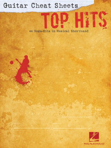 Guitar Cheat Sheets Top Hits 44 Mega Hits Musical Shorthand Gtr Tab Bk: 44 Mega-Hits in Musical Shorthand. Songbook