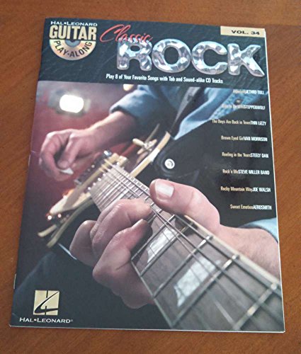 Guitar Play-Along Volume 34 Classic Rock Tab Book / Cd: Play-Along, Grifftabelle, CD für Gitarre (Guitar Play-Along S)