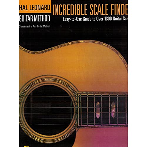 HAL GUITAR METHOD INCREDIBLE SCALE FINDER 9 x 12: Lehrmaterial für Gitarre: A Guide to Over 1,300 Guitar Scales 9 X 12 Ed. Hal Leonard Guitar Method Supplement HAL GUITAR METHOD INCREDIBLE SCALE FINDER 9 x 12: Lehrmaterial für Gitarre: A Guide to Over 1,300 Guitar Scales 9 X 12 Ed. Hal Leonard Guitar Method Supplement