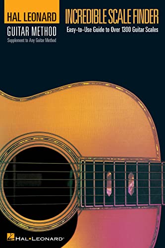 HAL LEONARD GUITAR METHOD INCREDIBLE SCALE FINDER 6 x 9: Lehrmaterial für Gitarre: A Guide to Over 1,300 Guitar Scales 6 X 9 Ed. Hal Leonard Guitar Method Supplement von HAL LEONARD