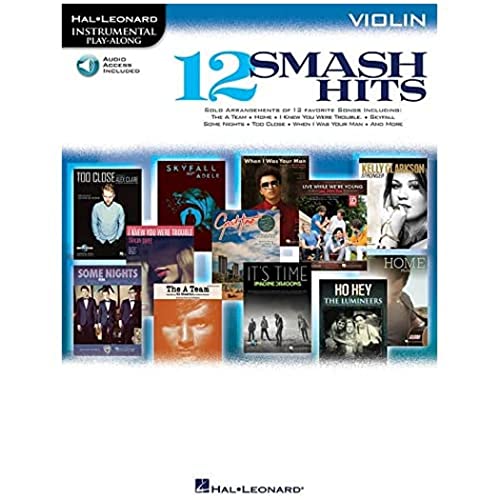 Hal Leonard Instrumental Play-Along: 12 Smash Hits (Violine) (Buch & CD)