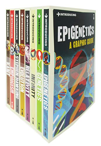 Introducing A Graphic Guide (Series 6) 8 Books Collection Set (Epigenetics,Genetics,Infinity,Relativity,Evolution, Stephen Hawking...) Books for Childrens