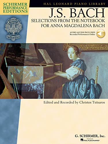 J. S. Bach Selections From The Notebook For Anna Magdalena Bach Pf Boo: Noten für Klavier (Hal Leonard Piano Library : Schirmer Performance Editions)