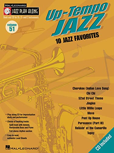 Jazz Play Along Volume 51 Up Tempo Jazz Bflatinst Book / Cd: Play-Along, CD für Instrument(e) in b (Hal Leonard Jazz Play-Along) von Music Sales