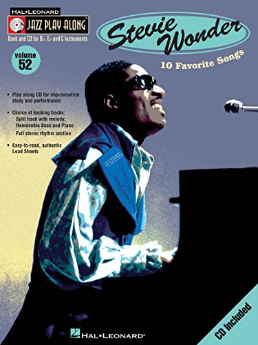 Jazz Play Along Volume 52: Stevie Wonder: Noten, CD für Instrument(e) (Jazz Play-along Series): 10 Favorite Songs