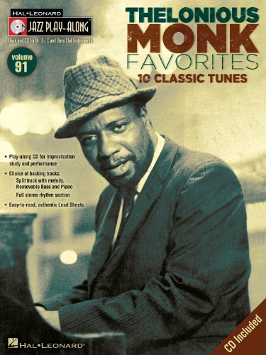 Jazz Play-Along Volume 91: Thelonious Monk Favourites: Play-Along, CD für Instrument(e) in b, es, c (Hal-Leonard Jazz Play-Along, Band 91): For B ... Instruments (Hal-Leonard Jazz Play-Along, 91) von Music Sales