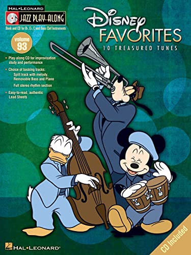 Jazz Play-Along Volume 93 Disney Favourites All Inst Book/Cd: Jazz Play-Along: Volume 93 - 10 Favorites (Jazz Play-along, 93, Band 93)