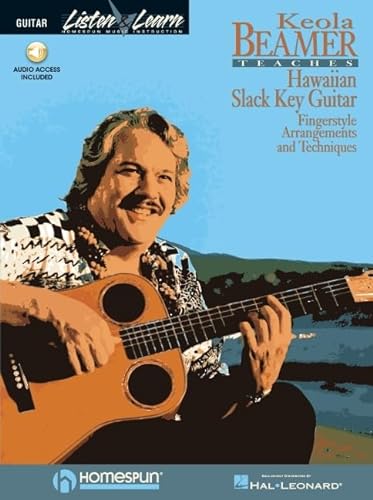 Keola Beamer Teaches Hawaiian Slack Key Guitar Tab Book/Cd