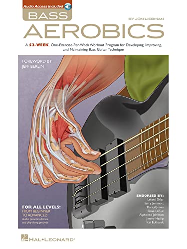Liebman Jon Bass Aerobics Bgtr Tab (Book): A 52-week, One-exercise-per-week Workout Program for Developing, Improving, and Maintaining Bass Guitar Technique von Hal Leonard