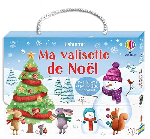 Ma valisette de Noël: Avec 3 livres et plus de 300 autocollants