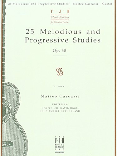 Matteo Carcassi 25 Melodious And Progressive Studies Op.60 Gtr