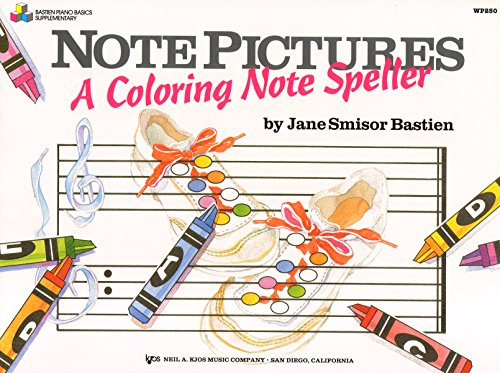 Note Pictures A Coloring Note Speller Pf (Bastien Piano Basics) von Neil A. Kjos Music Company