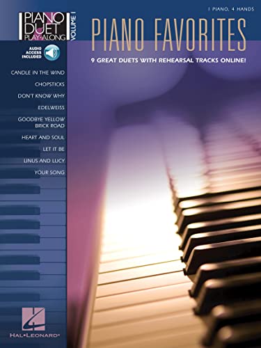 Piano Duet Play-Along Volume 1: Piano Favourites Pfduet Book/Cd: Play-Along, CD für Klavier (2) (Klavier 4-händig)