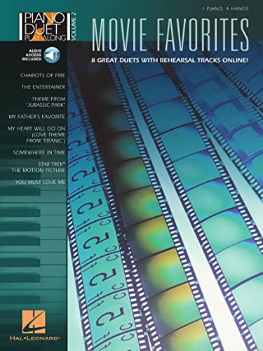 Piano Duet Play-Along Volume 2: Movie Favourites Pfduet Book/Cd: Play-Along, CD für Klavier (2) (Klavier 4-händig) (Piano Duet Play-Along (Hal Leonard)) von Hal Leonard