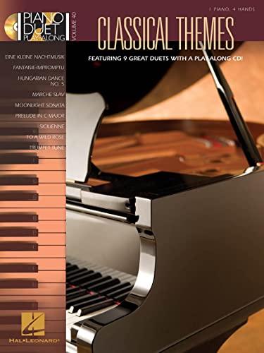 Piano Duet Play-Along Volume 40: Classical Themes: Noten, CD für Klavier Piano Duet Play-Along Volume 40: Classical Themes: Noten, CD für Klavier