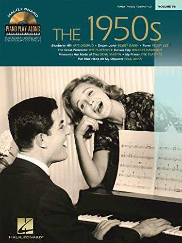 Piano Play-Along Volume 56: The 1950s (Book and CD) (Book & CD): Noten, CD, Sammelband für Klavier von Hal Leonard Europe
