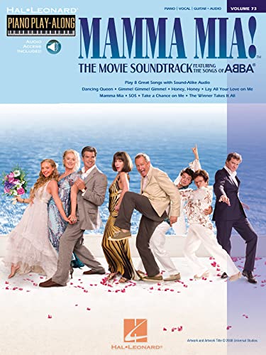 Mamma Mia! The Movie Soundtrack: Noten, CD, Sammelband für Klavier (Hal Leonard Piano Play-along, Band 73): Piano Play-Along Volume 73 (Hal Leonard Piano Play-along, 73, Band 73) von Hal Leonard