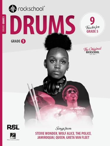 Rockschool Drums Grade 5 (2024). Enthält Online-Audio von Music Sales