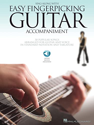 Sing Along With Easy Fingerpicking Guitar Accompaniment: Songbook, CD für Gitarre (Guitar Collection) von Hal Leonard Europe