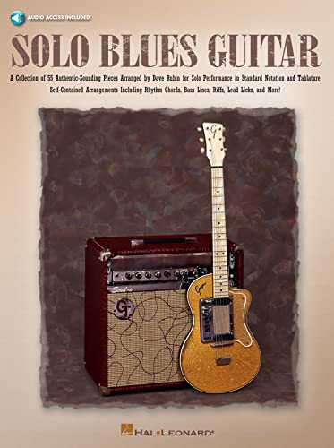 Solo Blues Guitar Tab (Book & CD): Grifftabelle, CD für Gitarre (Guitar Collection) von HAL LEONARD