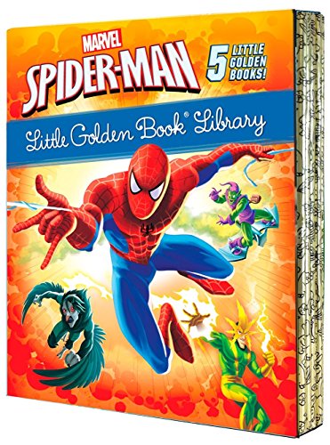 Spider-Man Little Golden Book Library (Marvel): Spider-Man!; Trapped by the Green Goblin; The Big Freeze!; High Voltage!; Night of the Vulture! (Marvel Spider-Man: Little Golden Book Library)
