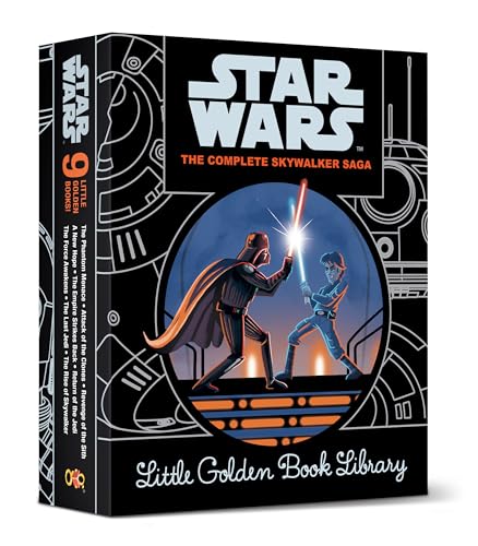 Star Wars Episodes I - IX Little Golden Book Library (Star Wars): The Complete Skywalker Saga