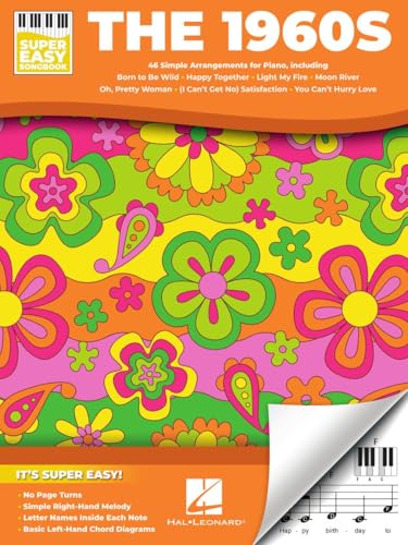 The 1960s - Super Easy Songbook. Gesang mit Klavier. The 1960s - Super Easy Songbook. Gesang mit Klavier. von Hal Leonard