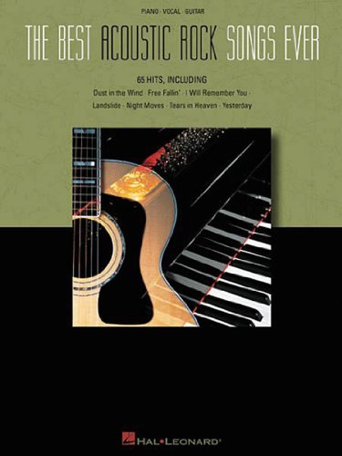 The Best Acoustic Rock Songs Ever Piano Vocal Guitar Songbook Book von Hal Leonard