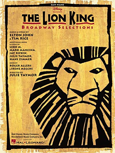 The Lion King - Broadway Selections -For Easy Piano-: Noten, Sammelband für Klavier: Broadway Selections, Easy Piano