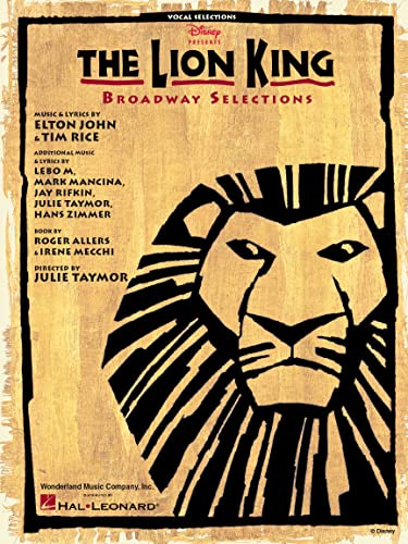 Disney Lion King Broadway Selections Revised Pvg: Noten für Gesang, Klavier, Gitarre von HAL LEONARD