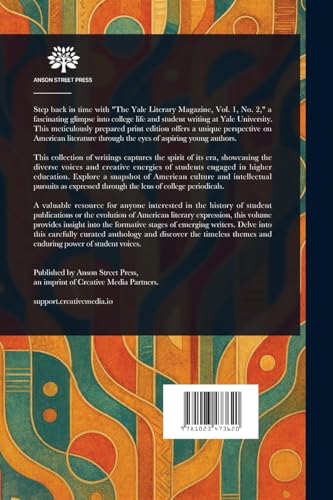 The Yale Literary Magazine The Yale Literary Magazine von Anson Street Press