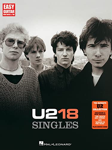 U2: 18 Singles -Easy Guitar-: Songbook für Gitarre (Easy Guitar with Notes & Tab): Easy Guitar With Tab