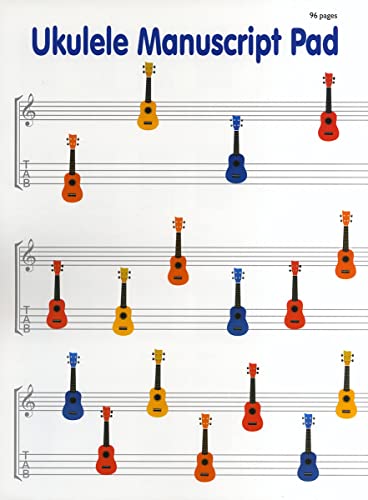 Ukulele Manuscript Paper 96 Page Pad 305X229Mm