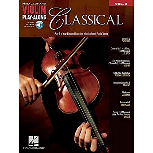 Violin Play-Along Volume 3 Classical Vln Book (Hal Leonard Violin Play Along)