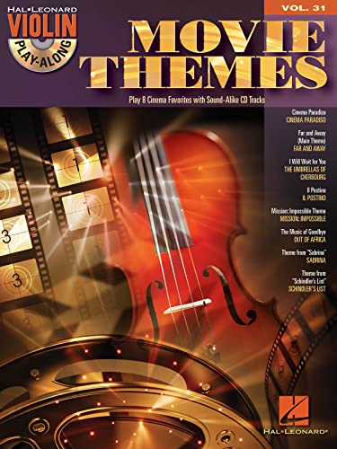 Violin Play-Along Volume 31: Movie Themes: Play-Along, CD für Violine (Hal Leonard Violin Play Along) von Hal Leonard Europe