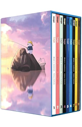 Saga Box Set: Volumes 1-9: With an Exclusive Limited Edition Set of Nine Cover Prints