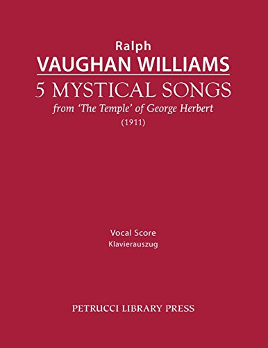 5 Mystical Songs: Vocal score von Petrucci Library Press