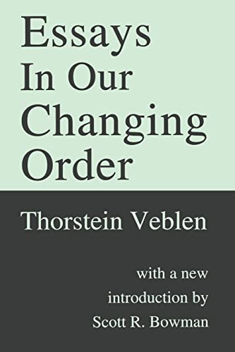 Essays in Our Changing Order (Transaction Books) von Routledge