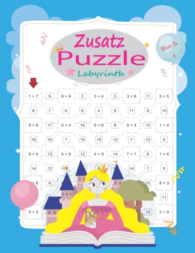 Zusatz Puzzle Labyrinth: Mathe-Arbeitsbuch für Kinder zum Lernen Die Ergänzung