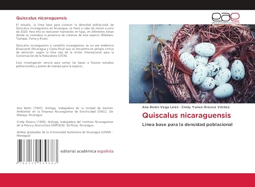 Quiscalus nicaraguensis: Línea base para la densidad poblacional von Editorial Académica Española