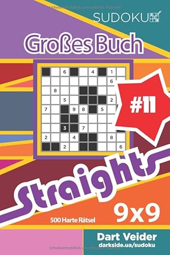 Sudoku Großes Buch Straights - 500 Harte Rätsel 9x9 (Band 11) - German Edition