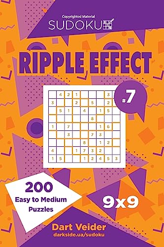 Sudoku Ripple Effect - 200 Easy to Medium Puzzles 9x9 (Volume 7)