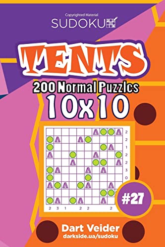 Sudoku Tents - 200 Normal Puzzles 10x10 (Volume 27)
